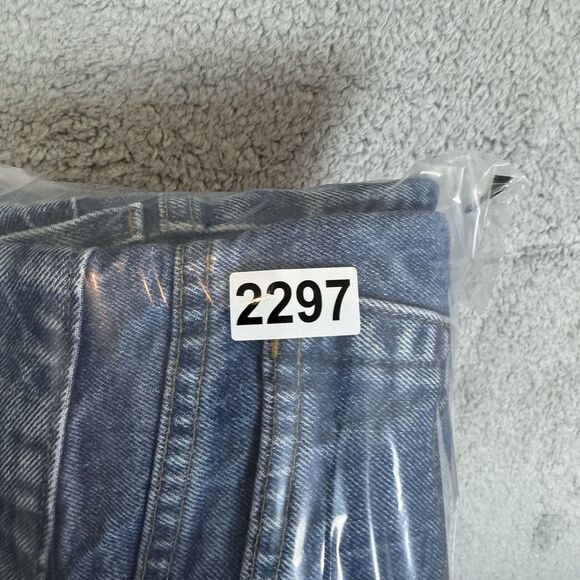 Carhartt Jeans Mens 36x30 Blue Denim Straight Leg Light Wash Work Wear B18 DST - Picture 10 of 10